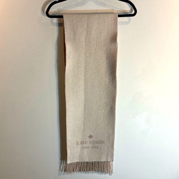 KATE SPADE NY Two Toned Scarf with 3” Fringe Super Soft 60” x 10” - Picture 2 of 6